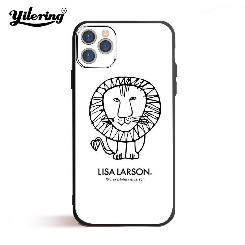 Fashion Lisa Larson Soft Black Phone Case for iPhone 11 12 13 Pro XS MAX 8 7 6 6S Plus X 5S SE 2020 XR 12 Mini Phone Case Cover