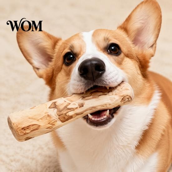 Hard Wood Chew Sticks for Puppies Coffee Dog Stick, Puppy Teething Toy, Safe Dental Care Dogs Natural Health Toy Aggressive Chewers Stick