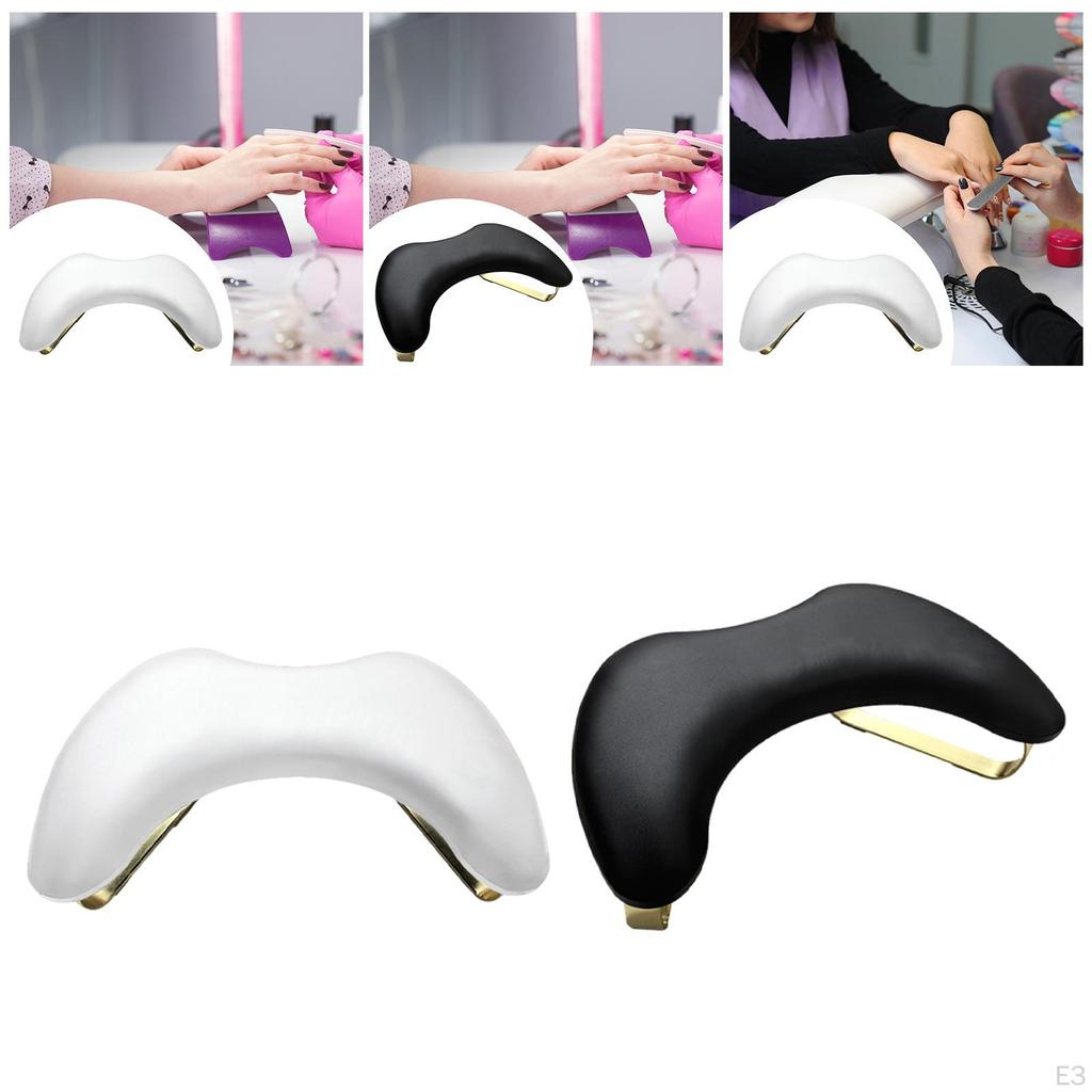 Nail Arm Rest Manicure Hand Cushion Pillow Metal Legs for Home Use