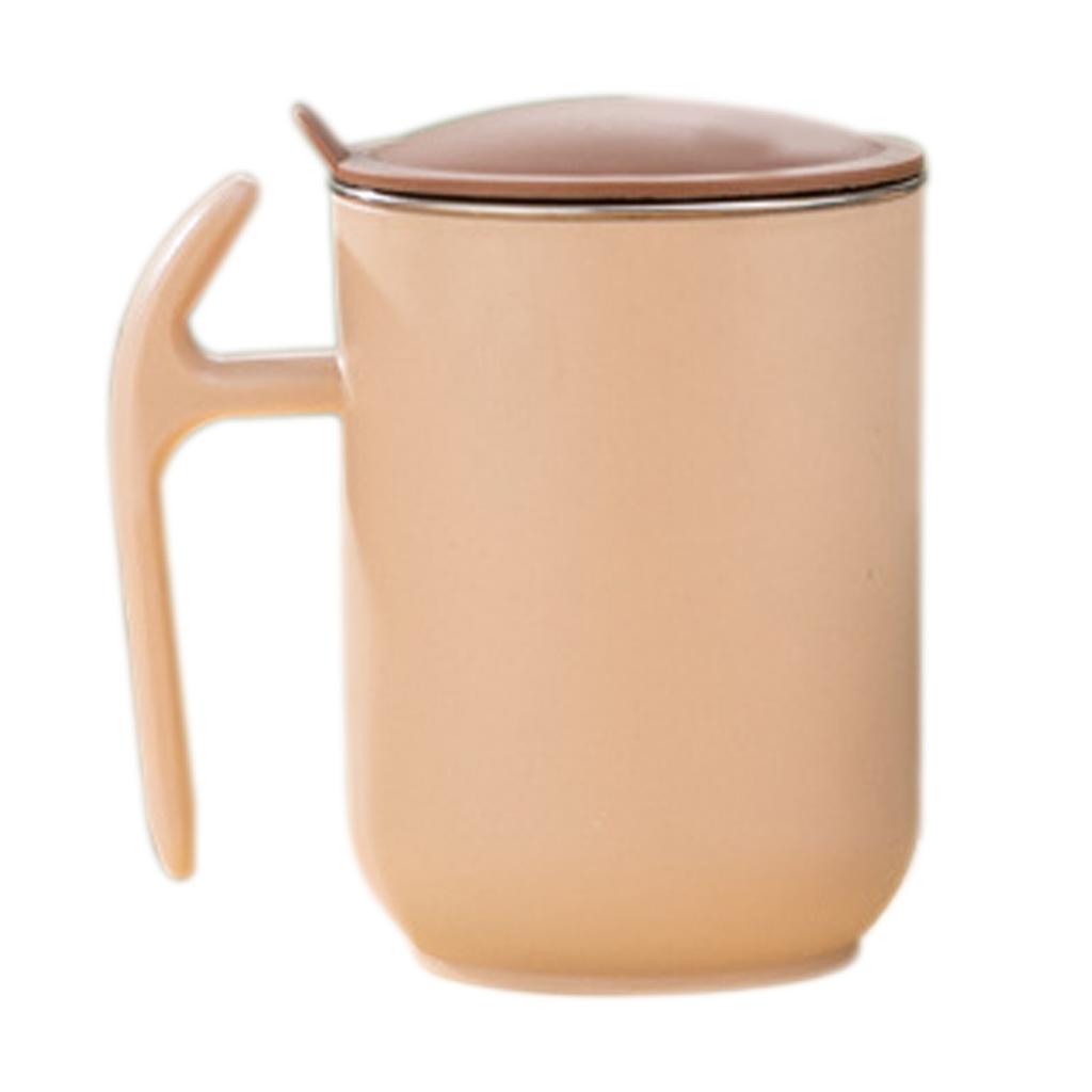 Кружка для кофе 500 мл Большой вместимости Кружка из нержавеющей стали 304 с крышкой и ручкой Съемная Двухслойная Изолированная Чашка для воды Посуда для напитков