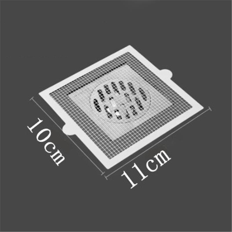 Одноразовая самоклеящаяся наклейка на сетку для слива пола, наклейка для кухни, ванной комнаты, противозасоряющая наклейка на фильтр для волос, наклейка с защитой от насекомых, крышка для слива душа, фильтр для раковины