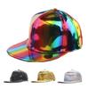 Модная PU Радужная Меняющая Цвет Хип-хоп Бейсболка Snapback Кепка Взрослая Уличная Повседневная Тракерские Кепки Повседневная Костяная Регулируемая Кепка