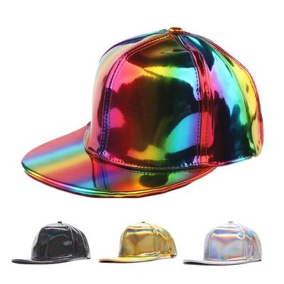 Модная PU Радужная Меняющая Цвет Хип-хоп Бейсболка Snapback Кепка Взрослая Уличная Повседневная Тракерские Кепки Повседневная Костяная Регулируемая Кепка