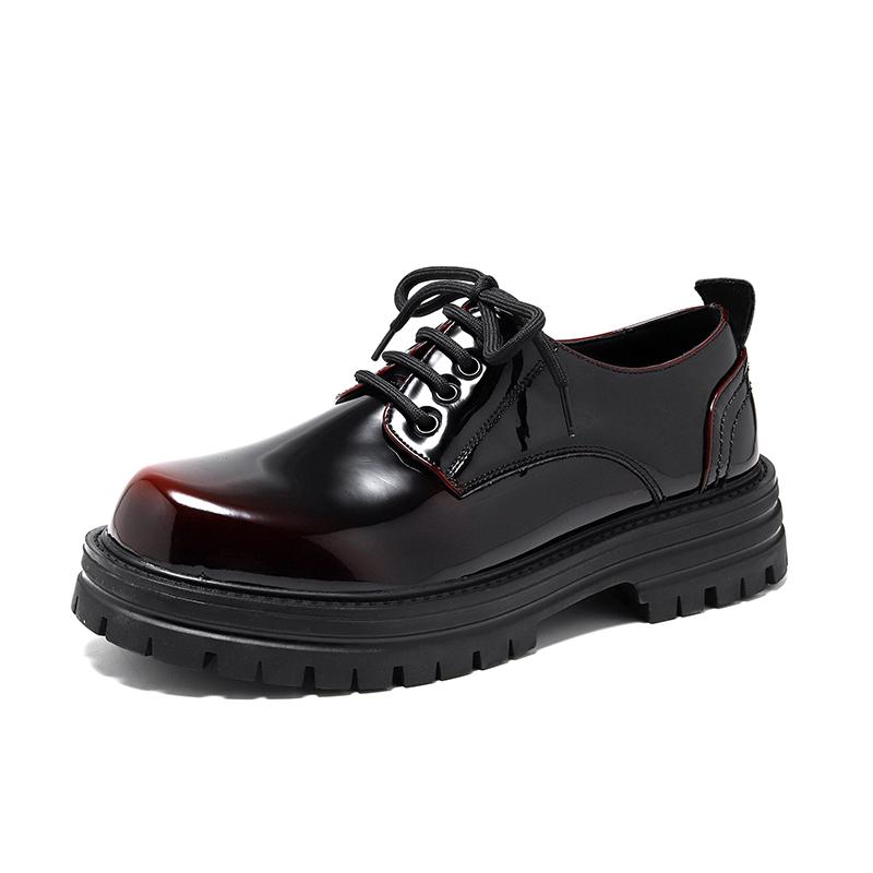 Мужская обувь класса люкс, туфли оксфорды на толстой подошве, удобная повседневная кожаная мужская формальная обувь, дизайнерская деловая рабочая обувь