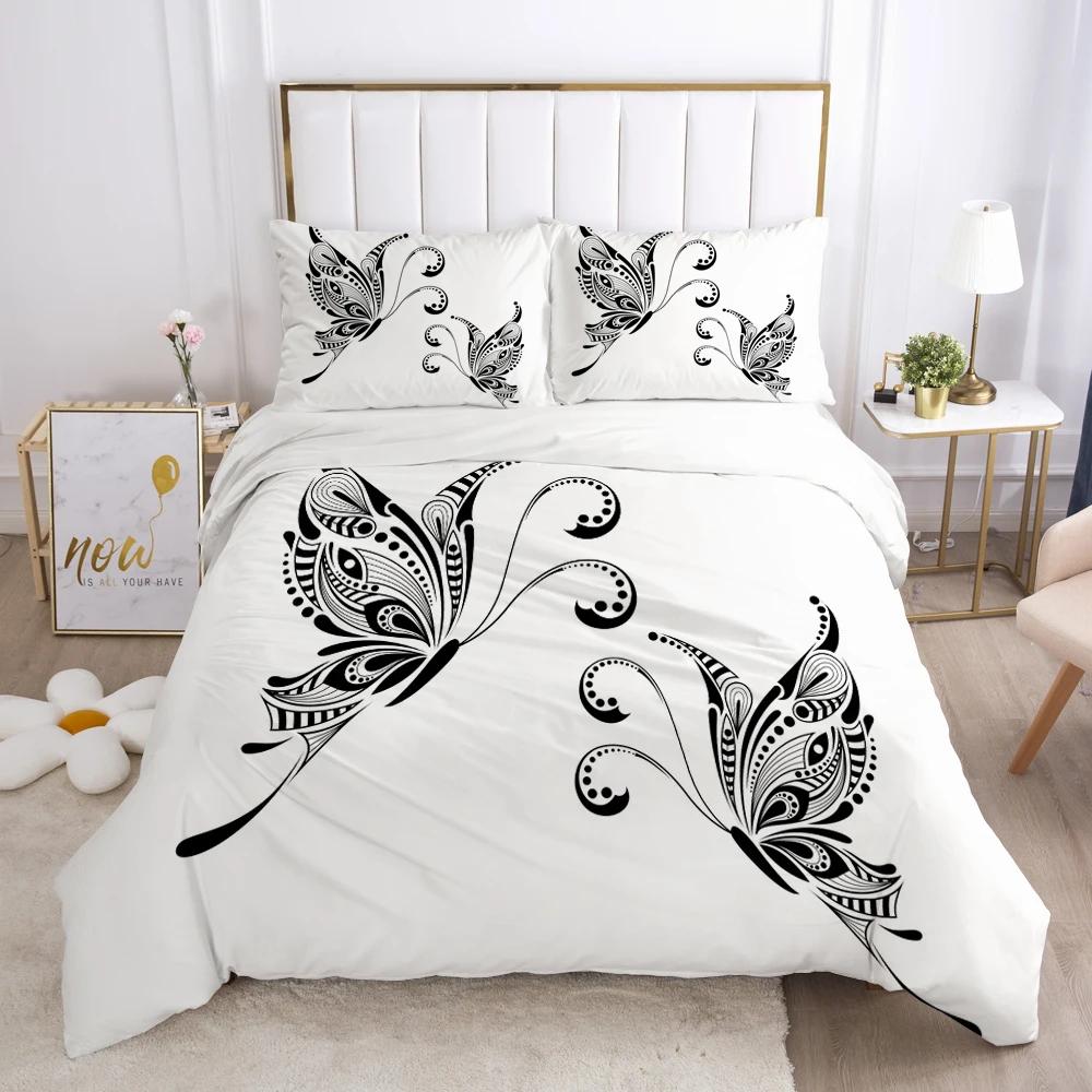 Bedding Set Duvet Cover Pillowcases Comforter/Quilt/Blanket Cover Luxury 3D HD Quality Printed Reactive Queen Single Leaf