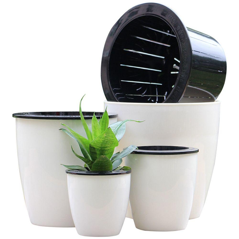 Plastic Desktop Decoration Garden Supply Self Watering Home Decor Plants Basket Planter Flower Pots