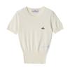 Vivienne Westwood Топ с вышитым логотипом Bea Orb, вязаный, с коротким рукавом 1803002qy001aa408il