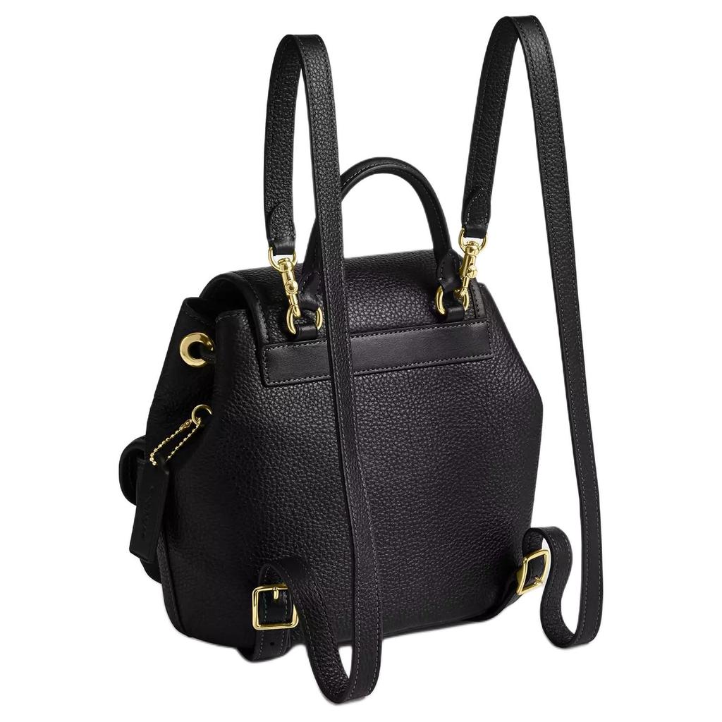 Coach Рюкзак Hadley 23 с логотипом из гладкой кожи, средний, женский, черный CBH09-IMBLK