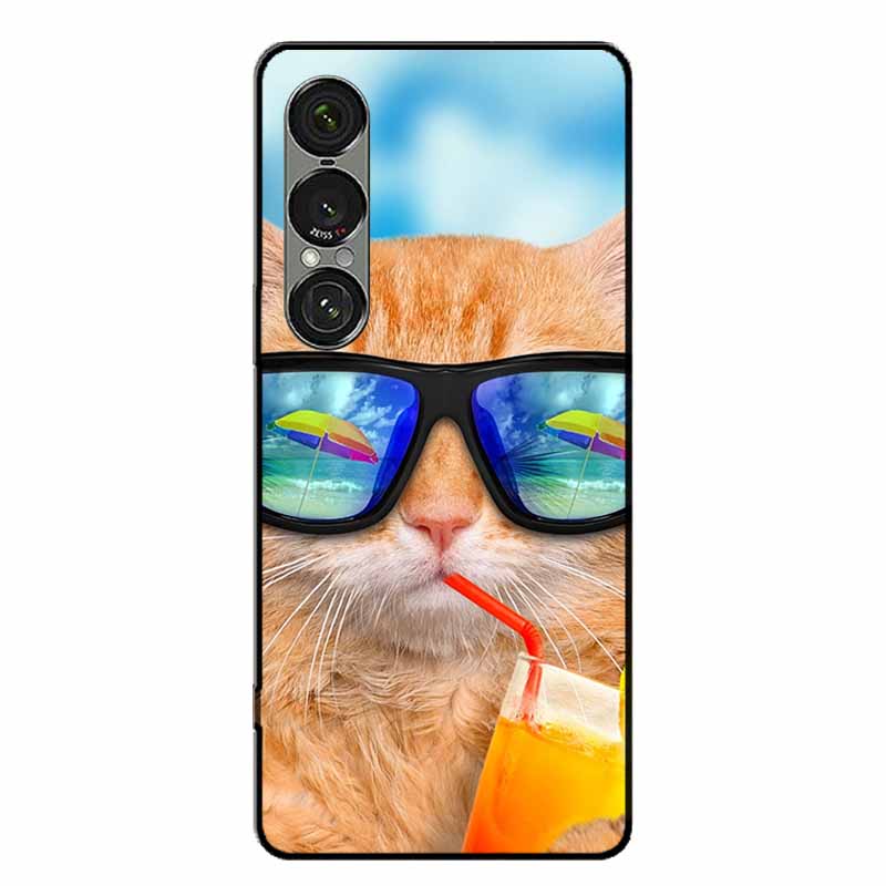 Для Sony Xperia 1 VII / 1 VI / 1 V Чехлы Модный Защитный Силиконовый Задний Чехол Для Xperia 1 VII Задняя Крышка Телефона Capa Xperia 1V Funda