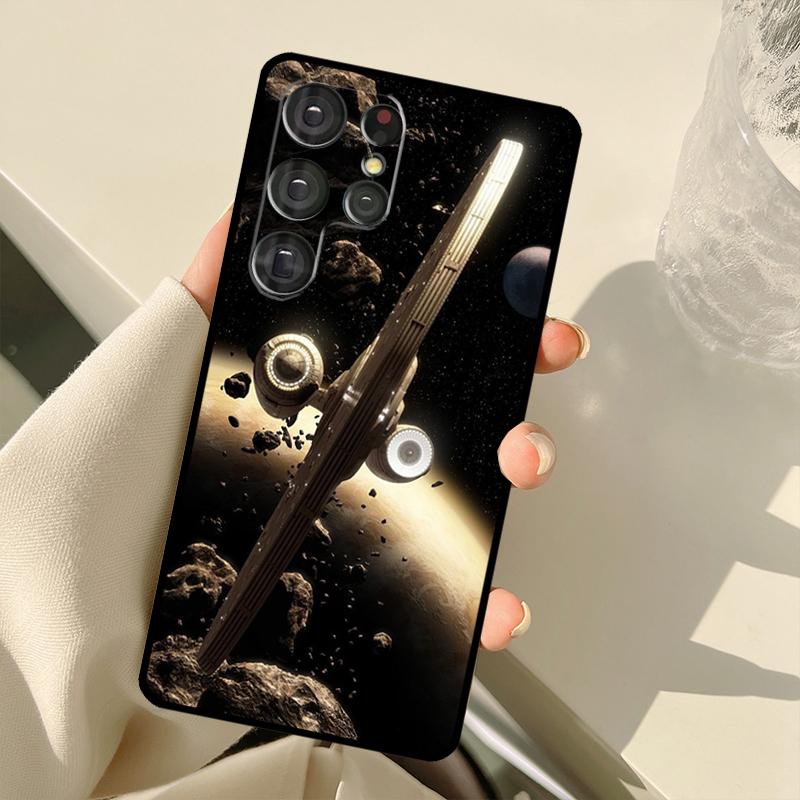 Художественный чехол Космический корабль для Samsung Galaxy S25 Ultra S21 S22 S23 S24 Ultra S9 S10 Plus S20 FE S25 FE Задняя крышка