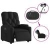 Electric Recliner Chair Black Synthetic Leather