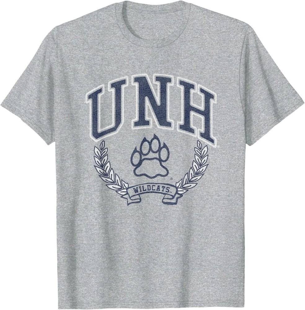 Победная винтажная футболка New Hampshire Wildcats цвета Heather Gray