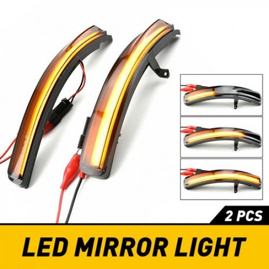 Smoked Sequential LED Side Turn Mirror Signal For Lights Ford 2011- Explorer