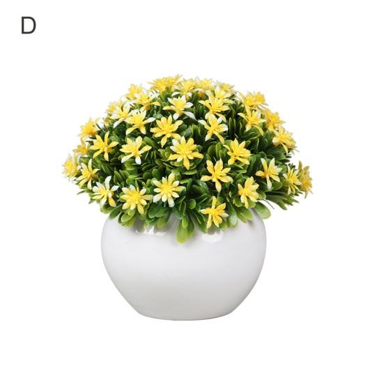 Прочный искусственный бонсай, не увядший, яркий цвет, декоративный