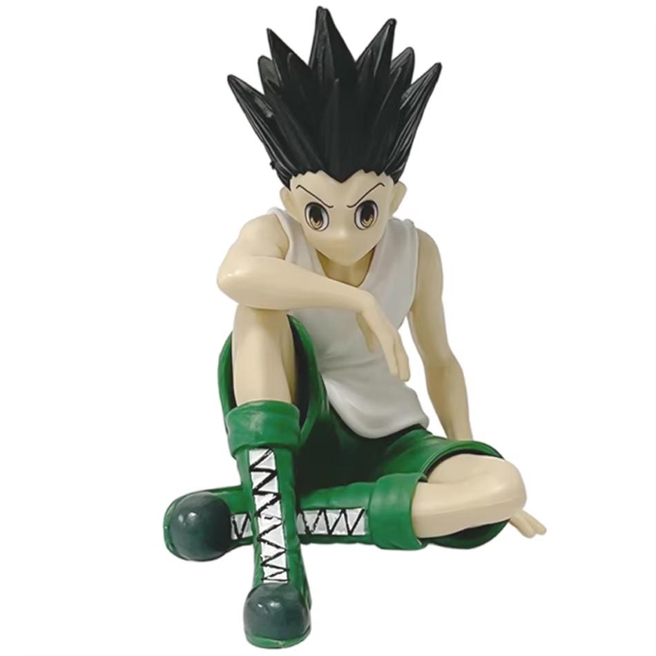 Аниме Pg Hunter×hunter Гон Фрикс Киллуа Золдик Статуэтка Сидящая Фигурка ПВХ Модель Коллекция Настольное Украшение для Автомобиля Игрушка для Взрослых