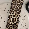 Animal Print Belt Trendsetting Leopard Wide Waistband Daily Use Waist Belt for Fashion Enthusiasts