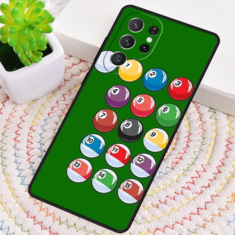 Чехол для телефона Бильярд Снукер 8 шаров для Samsung Galaxy note 10 pro S26 Ultra S23 S24 FE S25 S21 S22 PLUS противоударный Чехол
