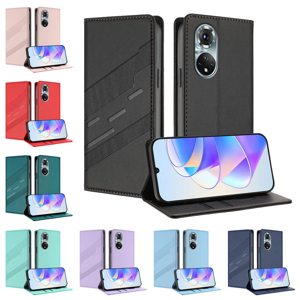 Магнитный кожаный чехол-книжка для Honor 10 20 50 60 70 80 90 200 300 400 Lite SE Pro Smart GT | Классический дизайн