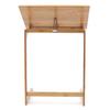 Height Adjustable Natural Bamboo Laptop Desk Rectangle Home Portable Taking Up Less Space for Bedrooms, Living Rooms, Studies