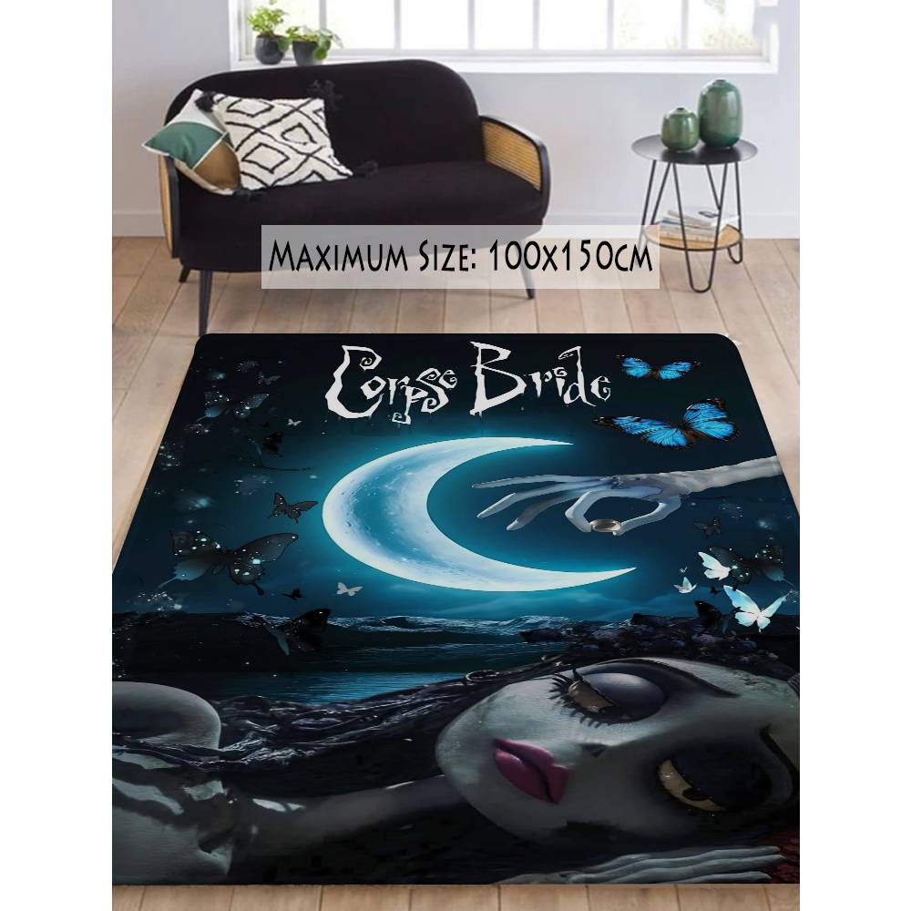 C-Corpse Bride Cartoon Door Mat Washable Non-Slip Living Room Sofa Chairs Area Mat Kitchen Doormat Area Rug