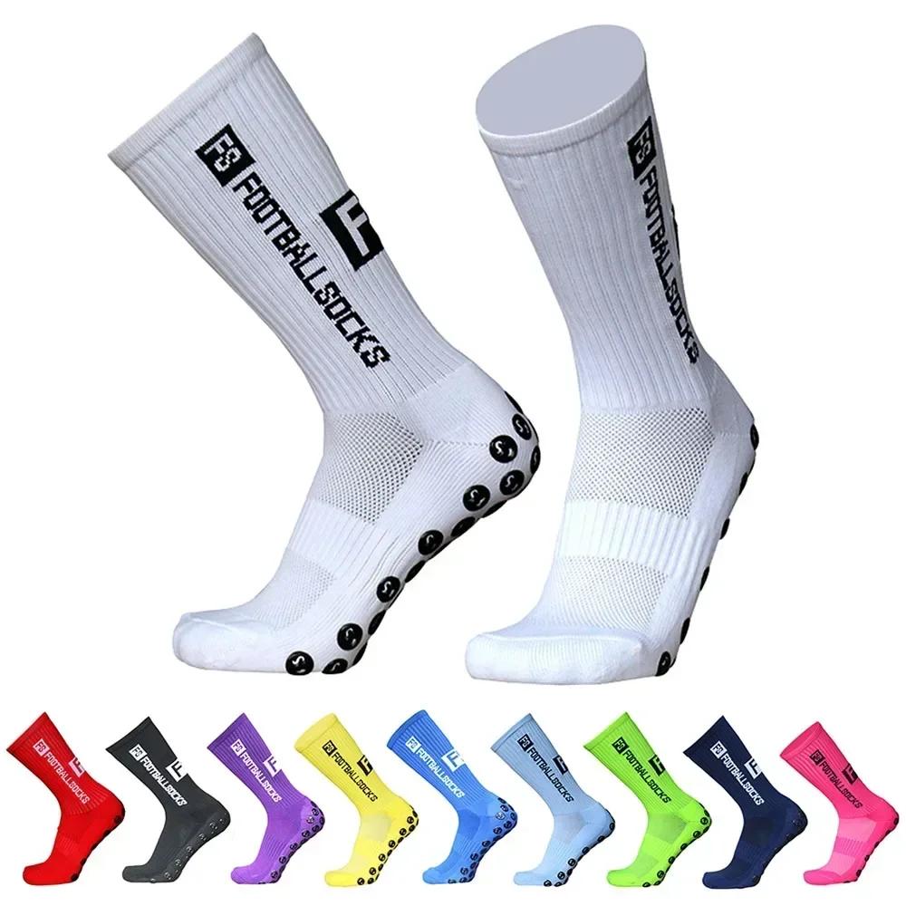 1Pair Football Socks Soccer Non-slip Crew Socks Outdoor American Football Breathable Silicone Athletic Socks Men Women
