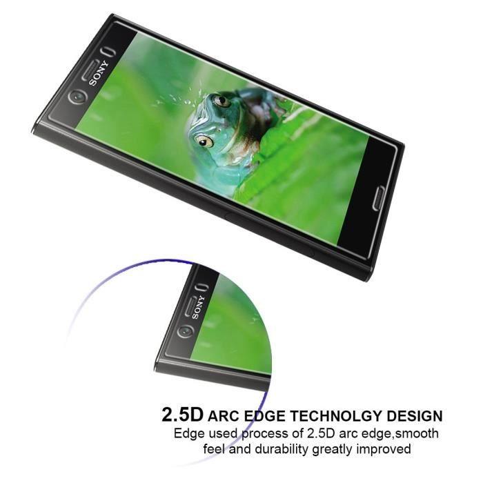 Sony Xperia XZ1 COMPACT Tempered Glass - [3 Pack] Ultra Resistant Screen Protector Glass Film [Phonillico®]