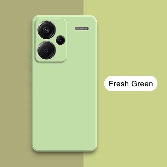 Жидкий силиконовый чехол для телефона Xiaomi Redmi Note 13 Pro Plus 360 Camera Защитная мягкая задняя крышка RedmiNote13 13Pro Сумки