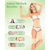2025 Latest Model  Castor Oil Pack Wrap, 9 Pcs Reusable Organic Castor Oil Pack
