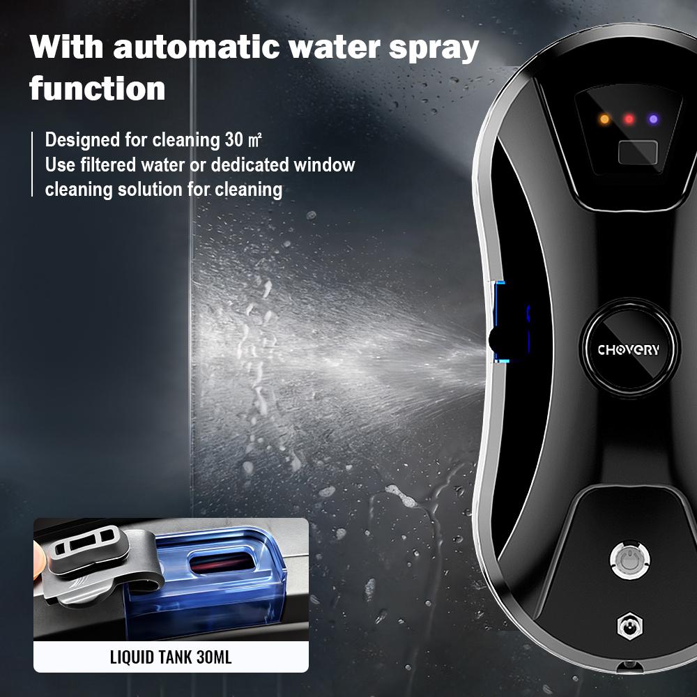 ChOVERY Vacuum Cleaner Window Electric Glass Window Cleaning Robot APP Control Robot Window Cleaner Automatic Water Spray