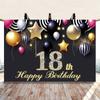 5*3ft Happy Birthday Backdrop Banner Background Cloth Props Party Decorate