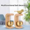 Japanese-style Simple Brass Bell Doorbell Accessories Home Entry Suction Door Wind Chimes Refrigerator Stickers Interior Decoration Ornaments