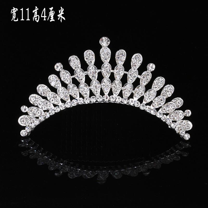 Детская тиара из сплава для девочек, тиара для любви, гребень для волос принцессы, стразы, жемчуг, тиара на день рождения