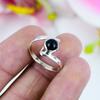Natural Black Onex Gemstone 925 Solid Sterling Silver Jewelry Ring Size 11 R1v92