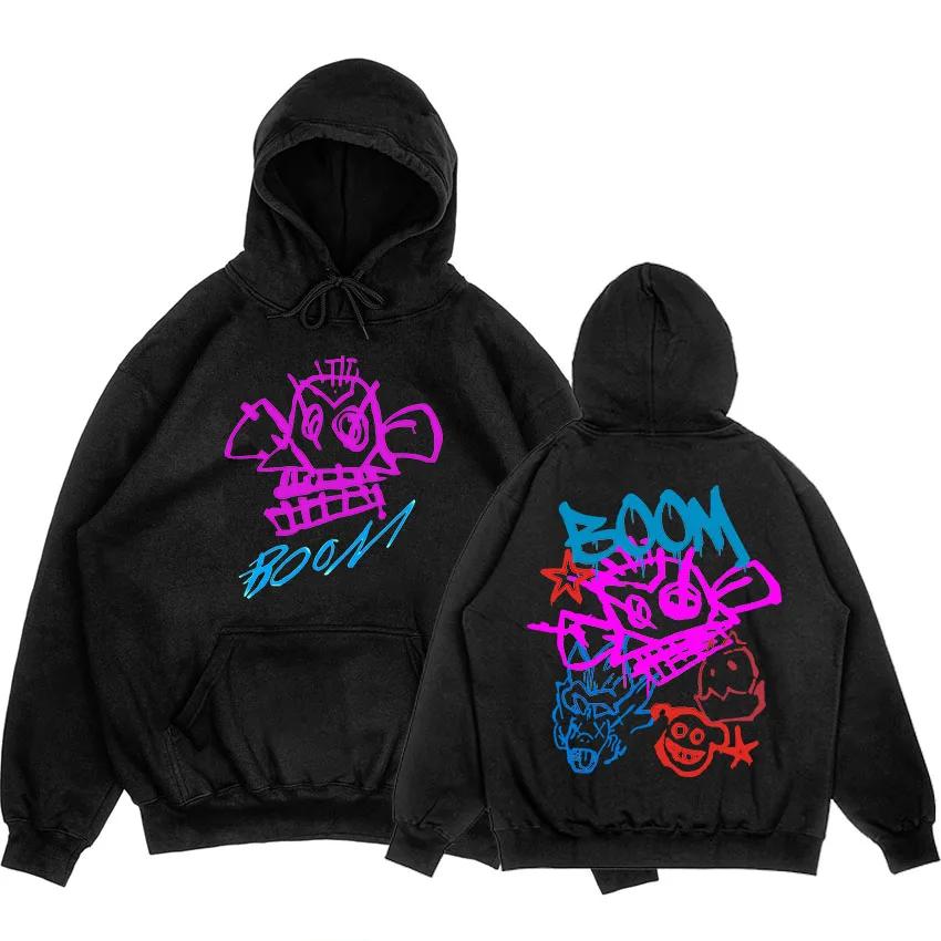 Аркейн Джинкс Бум Обезьяна Худи с Длинным Рукавом Мужские Женские Толстовки Видеоигра Мода Печать Пуловеры Moletom Masculino Унисекс