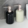 400ml Ceramic Soap Dispensers Press Bottle Shower Gel Shampoo Bottle Emulsion Bottles Accessories Hand Sanitizer Dispenser Hotel
