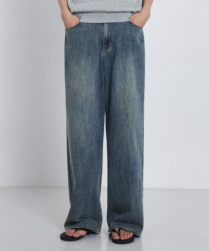 KIIMUIR Summer Wide Denim Pants_Vintage Blue