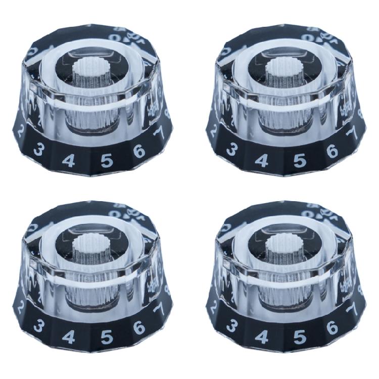 4 Pcs Electric Guitar Volume Tone Control Knobs Potentiometer Cap Easy to Use