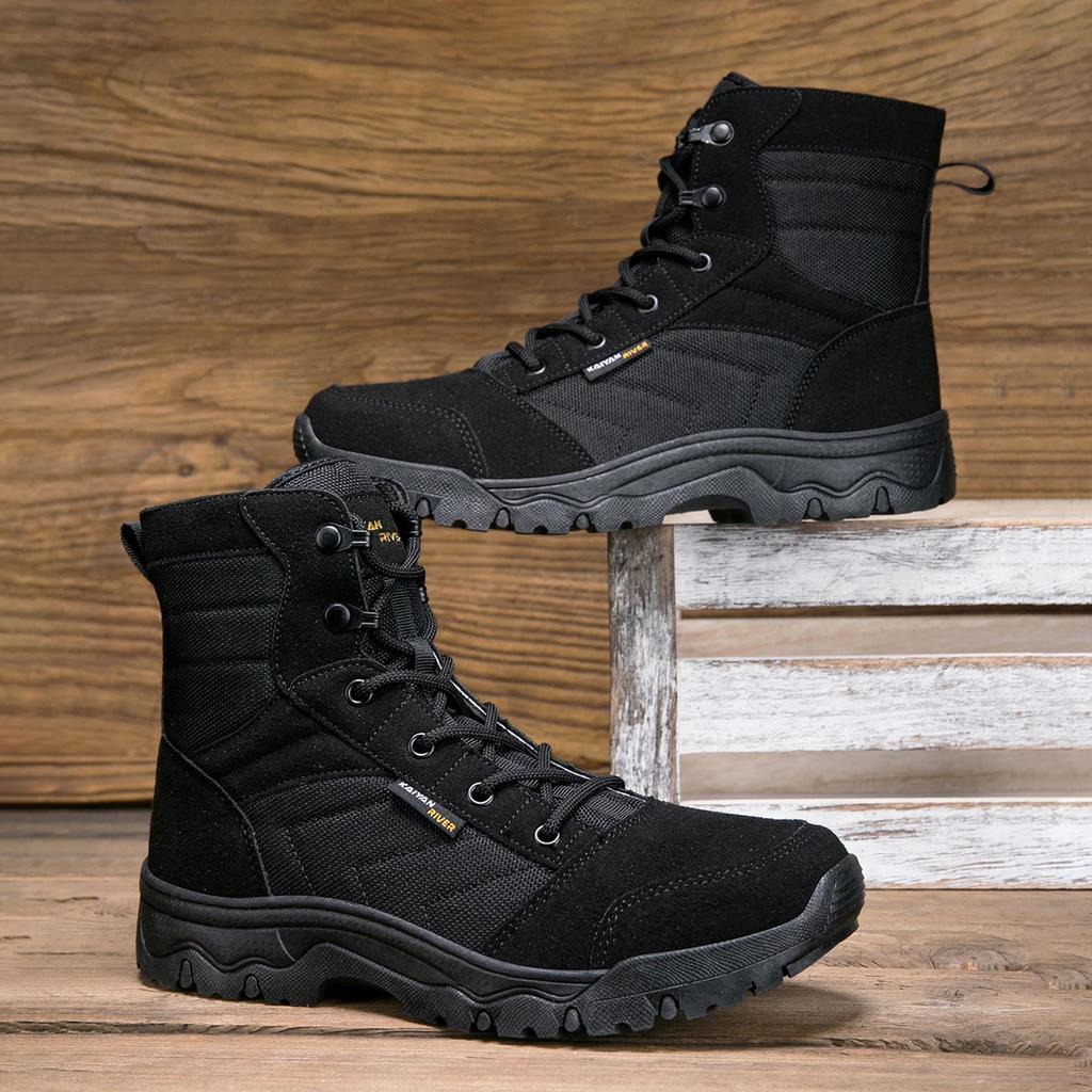 Тактические мужские ботинки Special Force кожаные водонепроницаемые пустынные боевые мужские ботильоны рабочая обувь большого размера обувь для пешего туризма ботинки мужские
