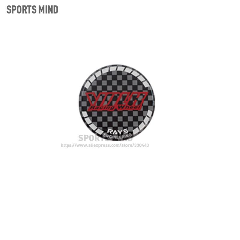 4PCS/LOT 45MM 50MM 56MM 65MM VOLK Racing Wheel Car Wheel Center Hub Cap Sticker Car Badge Emblem sticker Decal car styling decal