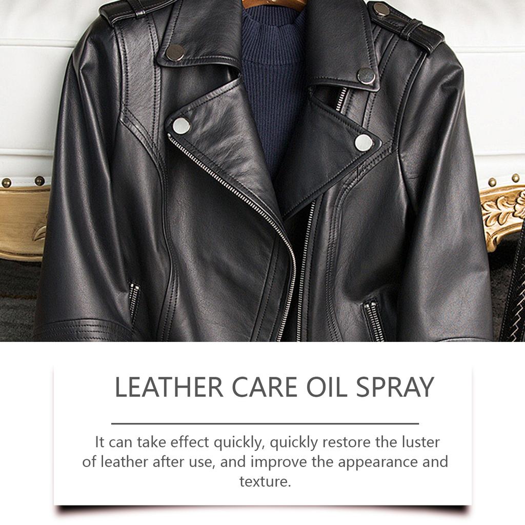 JAKEHOE Leather Care Oil Spray Leather Sofa Boots Leather Jacket Stain Removal Maintenance Renovation Care Oil