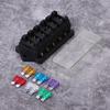 6 Way Circuit Car Boat Auto Blade Fuse Box Block Holder DC 12V 24V