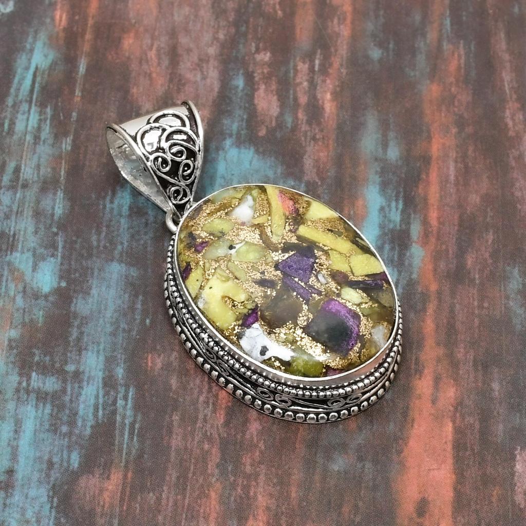 Atlantisite, Gemstone Handmade Jewelry Solid 925 Sterling Silver Pendant