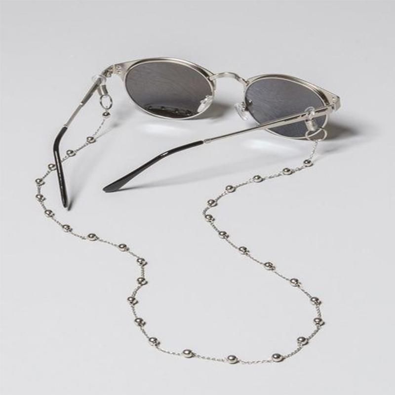 Fashion Woman Sunglasses Chain Cylinder Bead Chain Anti-Falling Glasses Eyeglasses Cord Necklace