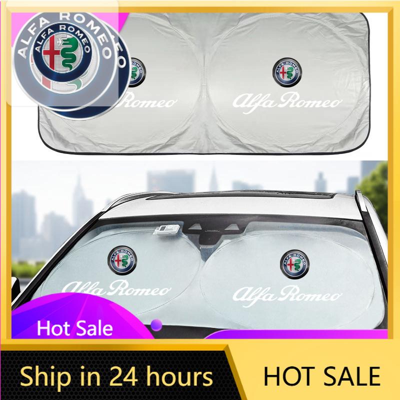 For Alfa Romeo 508 Car Sticker For Alfa Romeo 147 Car Stickers For Alfa Romeo Car Windshield Sunshade Auto Interior Anti-sunburn Cloth For Alfa qw2