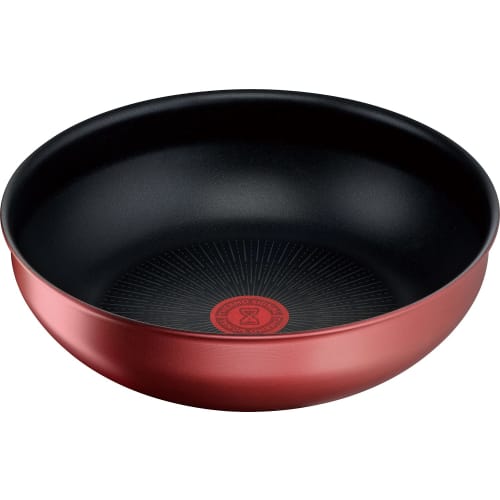 Tefal Stir-Fry Pot with Removable Handle, 26cm Deep Wok, IH, Compatible with Gas Fires, Free of Harmful Substances Such As PFOA, "Ingenio Neo IH Rouge