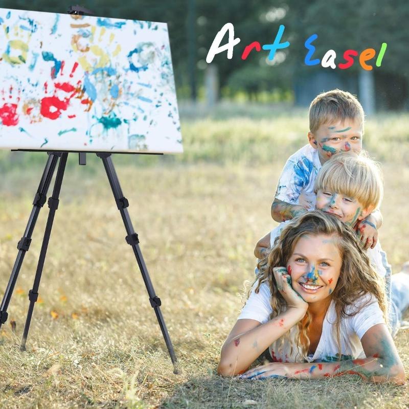 1 шт. Складной регулируемый металлический этюдник-тренога, портативный дорожный этюдник из алюминиевого сплава для художника, художественные принадлежности для рисования