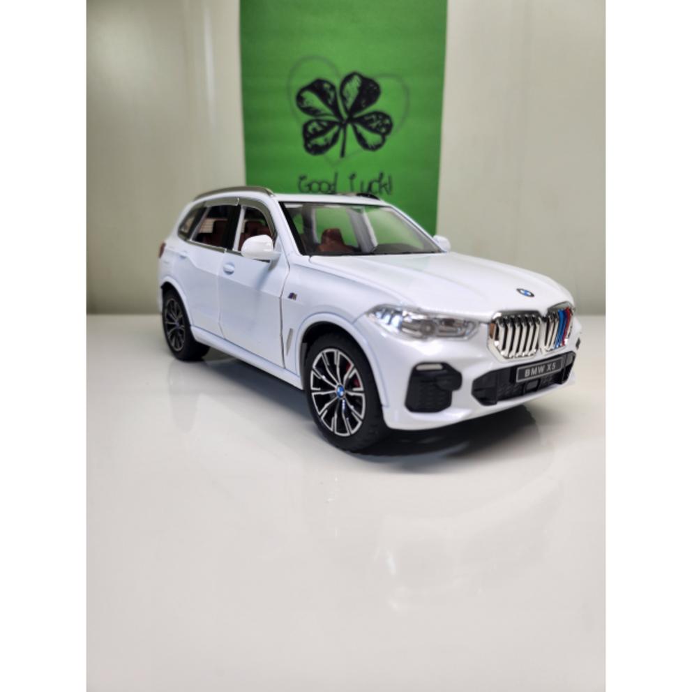 1:Модель автомобиля-игрушка BMW X5 SUV, литая, масштаб 1:24 - Белый