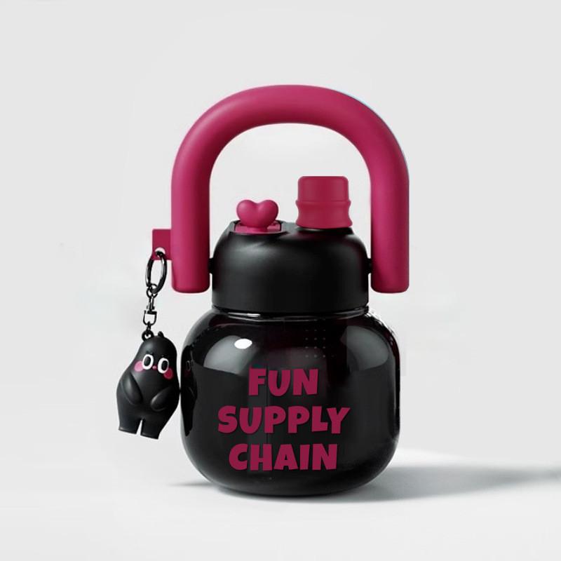 Двойной стакан 650 мл Большой емкости Пластиковая чашка-термос Подарок Вода Модные чашки