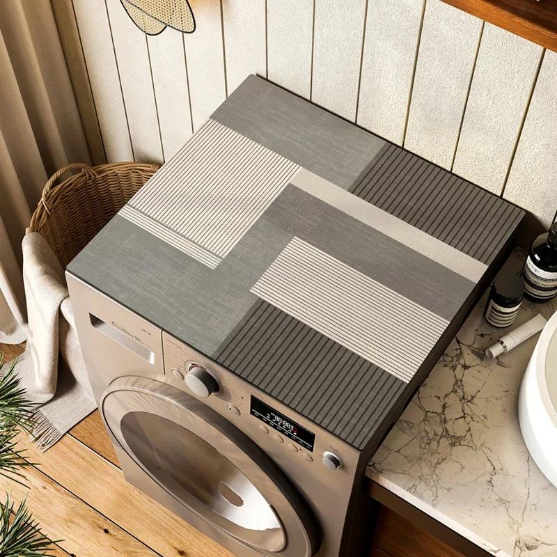 Коврик для стиральной машины, впитывающий мягкий диатомовый грязевой коврик, украшение для дома в японском минималистском стиле