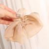 Sweet Bow Shark Clip French Style Women Hair Grab Luxury Chiffon Hair Claw  Hair Accessory